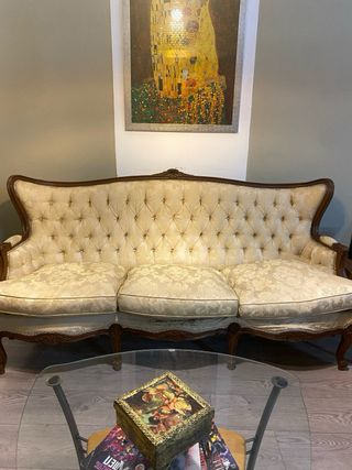 Conjunto Sofá y 2 Sillones Vintage