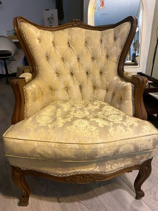 Conjunto Sofá y 2 Sillones Vintage