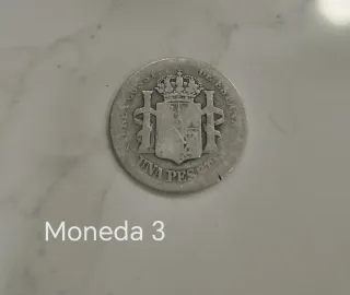Moneda Alfonso XII 1883 Plata