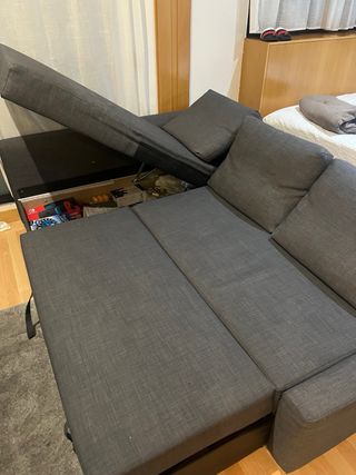 Sofá Cama IKEA FRIHETEN Gris.