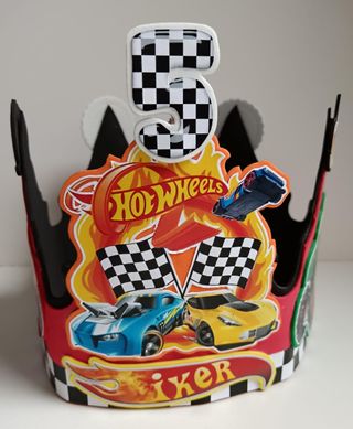 Corona y vela Hot Wheels