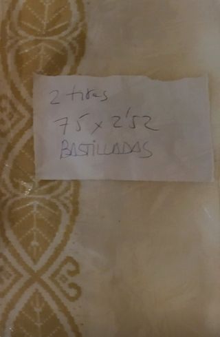 Cortinas  color crudo ,años 60