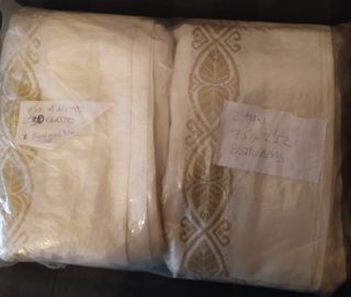 Cortinas  color crudo ,años 60