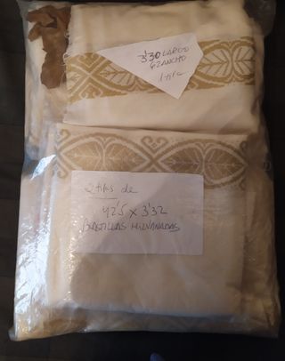 Cortinas  color crudo ,años 60