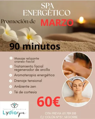 Tratamiento spa 90 minutos