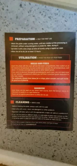 Pietra lavica per forno CUORELAVICO