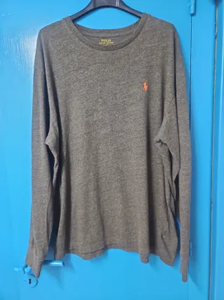 Maglia Polo Ralph Lauren grigia girocollo