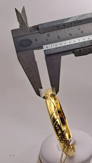 Pulsera Brazalete Oro 18k