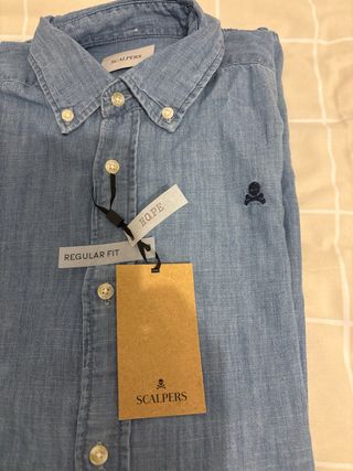 Camisa Scalpers Denim Talla 38 nueva Regular fit
