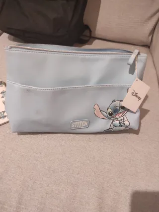Estuche cosméticos Stitch Disney azul