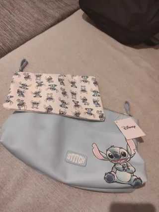 Estuche cosméticos Stitch Disney azul