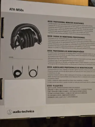 Audio Technica ATH-M50X Auriculares Profesionales.