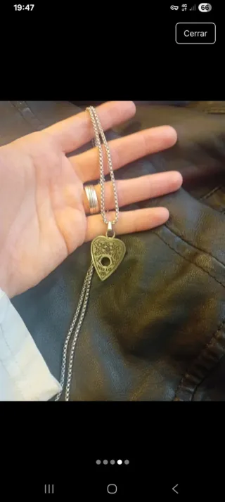 Colgante púa Ouija Corazón Plata