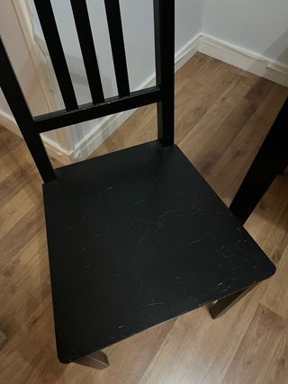 Mesa de comedor extensible negra