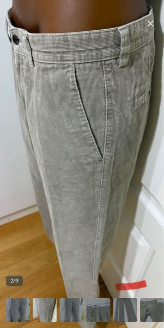 Pantalones Levi's de pana grises T.36