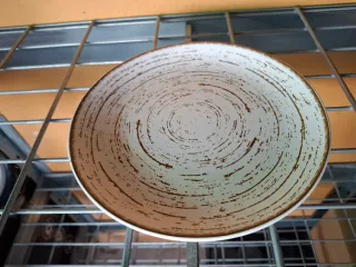 Bol de cerámica negro y gris