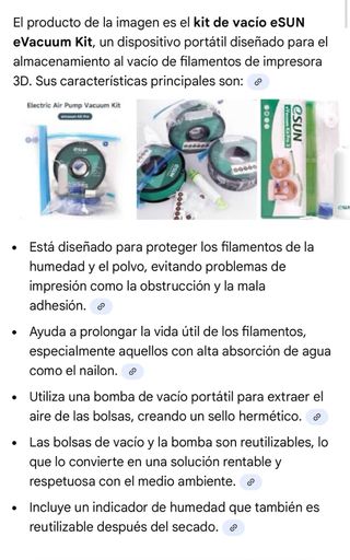 Kit vacío eSUN eVacuum