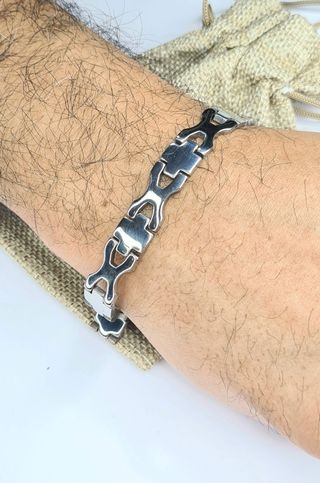 Pulsera de acero inoxidable oferta 5€