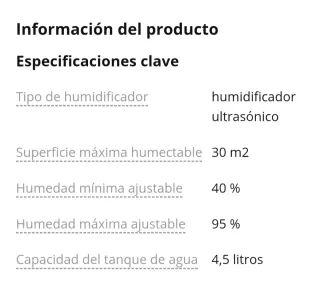 Humidificador Medisana PR H90 Nuevo, en su propia