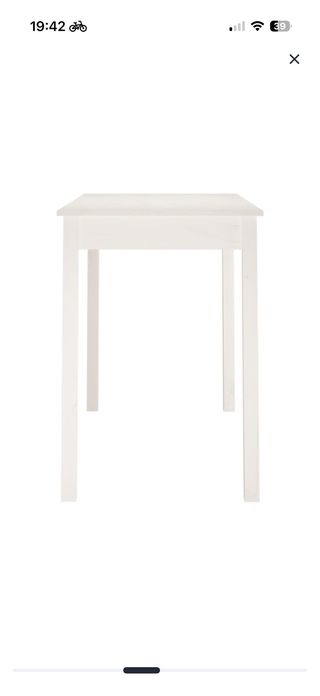 Mesa de comedor o cocina madera blanca