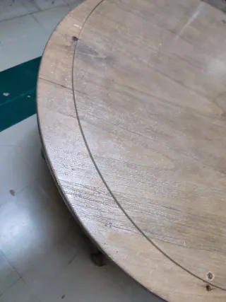 Mesa camilla con brasero eléctrico y cristal