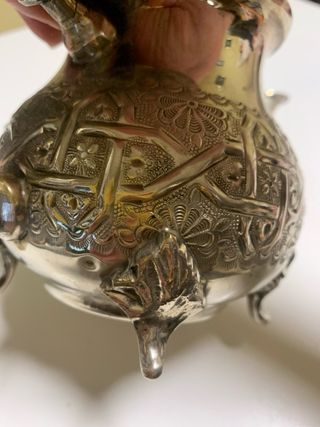 Tetera Marroquí Metal Plateado