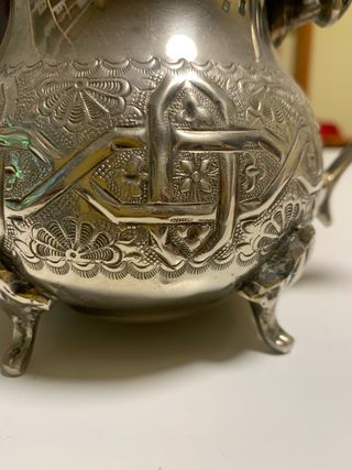 Tetera Marroquí Metal Plateado