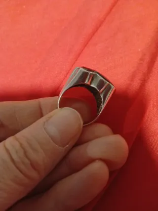 Anillo Oso Negro y Plata