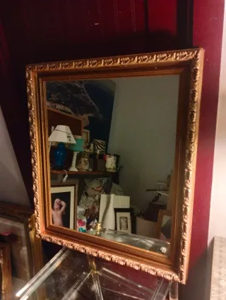 Espejo Marco Dorado