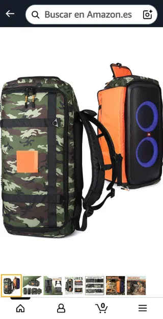 Bolsa de transporte Altabox camuflaje y negra