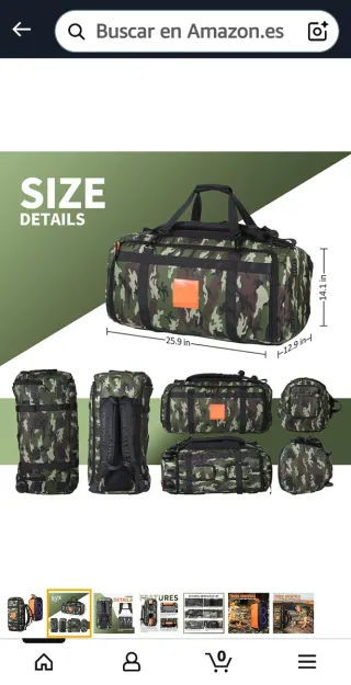 Bolsa de transporte Altabox camuflaje y negra