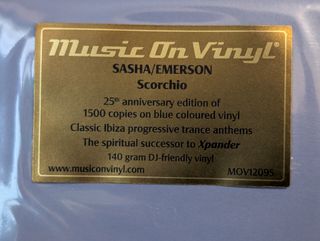 Sasha / Emerson – Scorchio (Vinilo Azul)