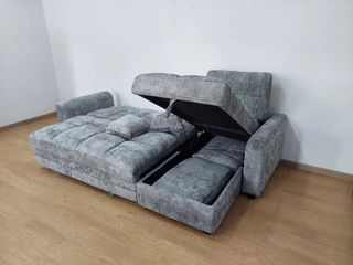 Sofa Cama Nuevo con Arcon y Cojines en Oferta