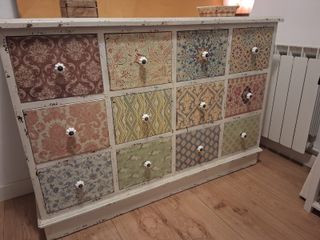 Cómoda Vintage 12 Cajones Patchwork