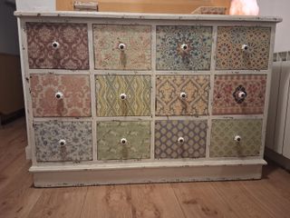 Cómoda Vintage 12 Cajones Patchwork