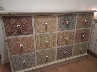 Cómoda Vintage 12 Cajones Patchwork