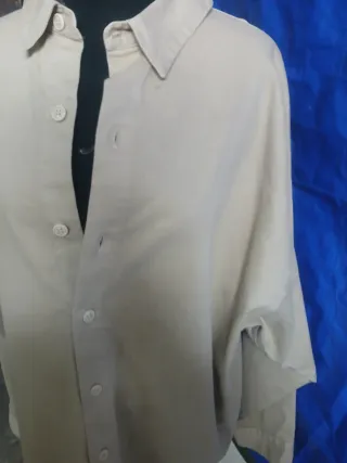 Camicia uomo beige taglia XXXL