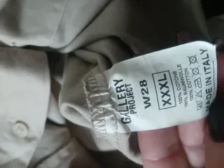 Camicia uomo beige taglia XXXL