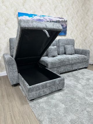 Sofacama con Arcon Nuevo Gris Moderno y Estilo