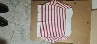Jersey Rayas Ralph Lauren Rojo Blanco