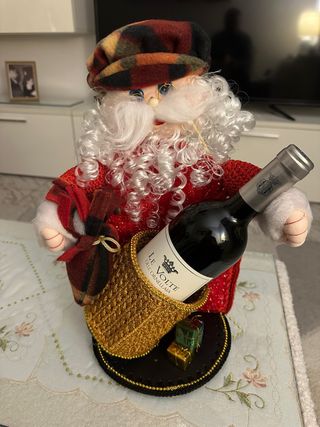 Babbo Natale porta bottiglia vino