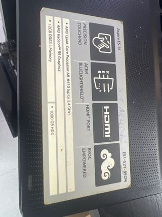 Carcasa + Teclado Acer Aspire E15 ES1-512/531