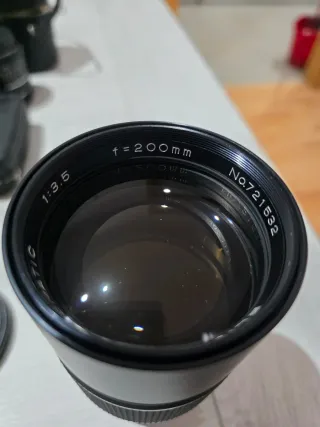 Objetivo ELICAR 200mm f/3.5 con funda