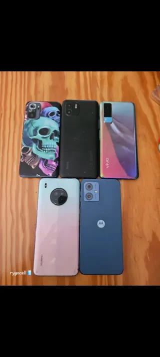 Lote 5 Móviles Android: Huawei, Motorola, Vivo