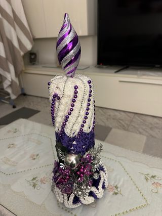 Candela decorativa fatta a mano