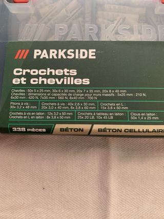 Set Parkside ganci e tasselli