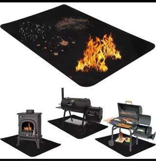 Alfombrilla ignífuga para barbacoa