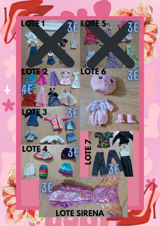 Lotes Barbie: Juguetes, Ropa y Accesorios
