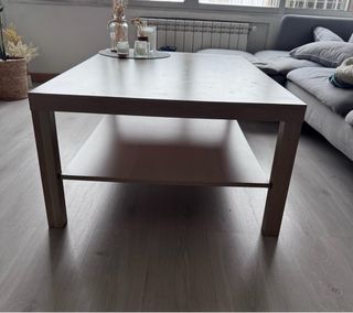 Mesa de centro de madera color beige/marrón