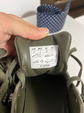 Zapatos Scalpers Talla 44 Verde/Marrón